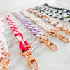 Bag Chain Accessories – 16.5” Acrylic Purse Chains with Gold Clips | Add-On Charm for Totes, Backpacks, Crossbody Bags, & More