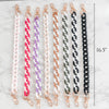 Bag Chain Accessories – 16.5” Acrylic Purse Chains with Gold Clips | Add-On Charm for Totes, Backpacks, Crossbody Bags, & More