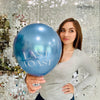 Last Toast Balloon – Blue Chrome or Confetti Clear | Bachelorette Party Balloon | Beachy Bach Decor | Ocean-Themed Bridal Party Balloons