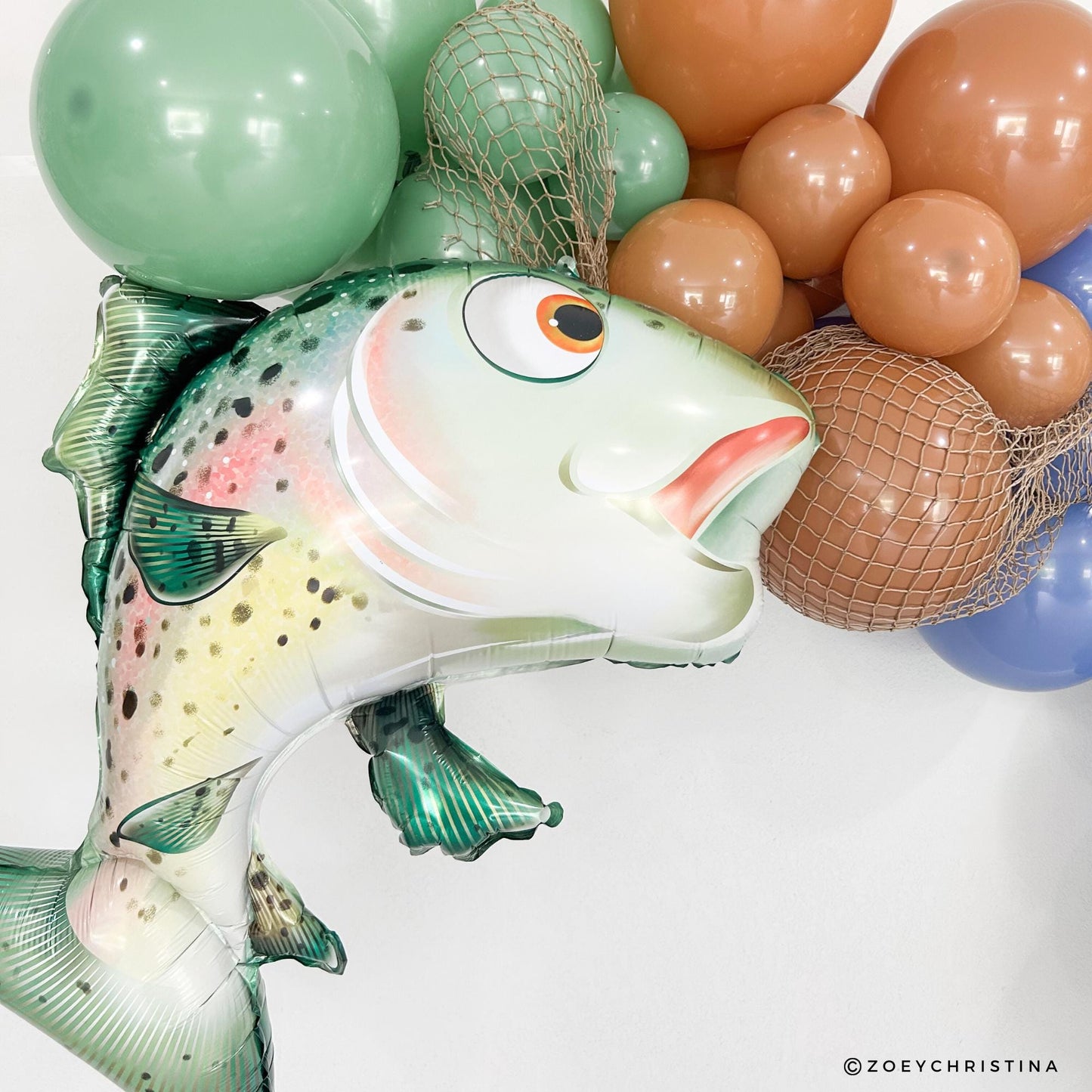 Fishing Balloon Garland Kit | Bachelor Bachelorette Party Decor | "He Took the Bait" | "O-Fish-Ally Taken" | Outdoorsy Theme
