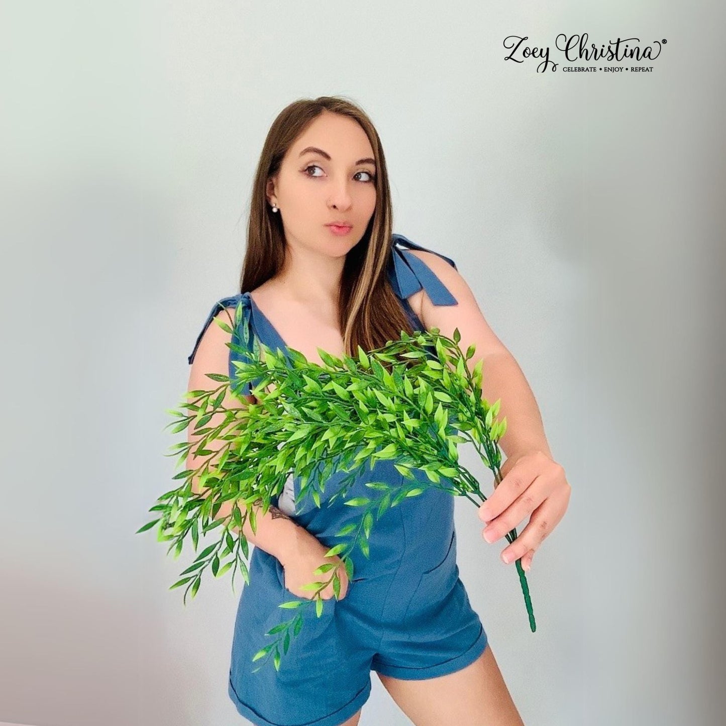 Greenery Sprigs for Balloon Garlands – Faux Leaf Accent for Arches, Backdrops & Party Decor for wedding garland Artificial Garland Wedding