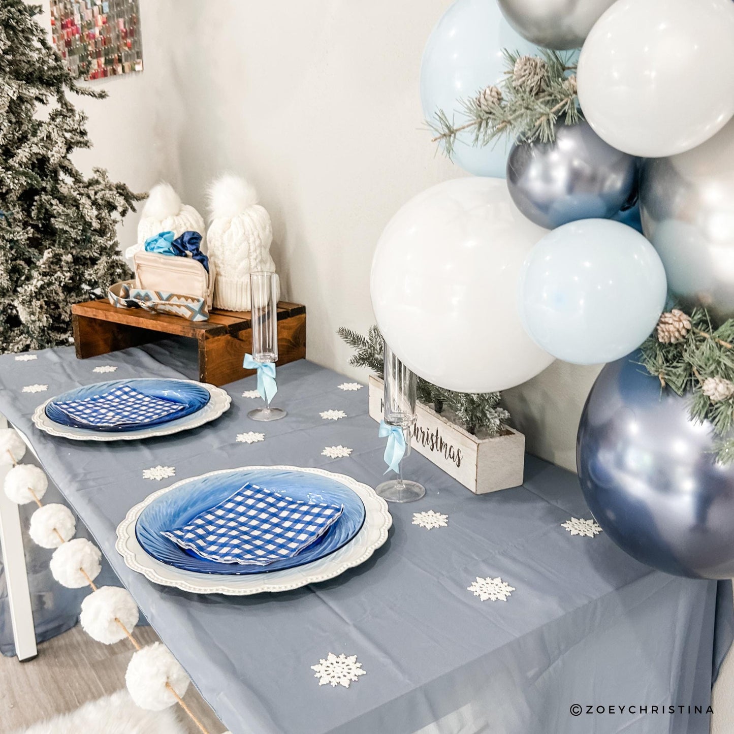 Apres Ski bachelorette decor Balloon Garland Kit: Winter Resort themed Decor