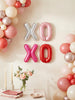 XOXO Foil Letter Balloons: Valentine Balloon Letters | Bachelorette & Bridal Shower Decor