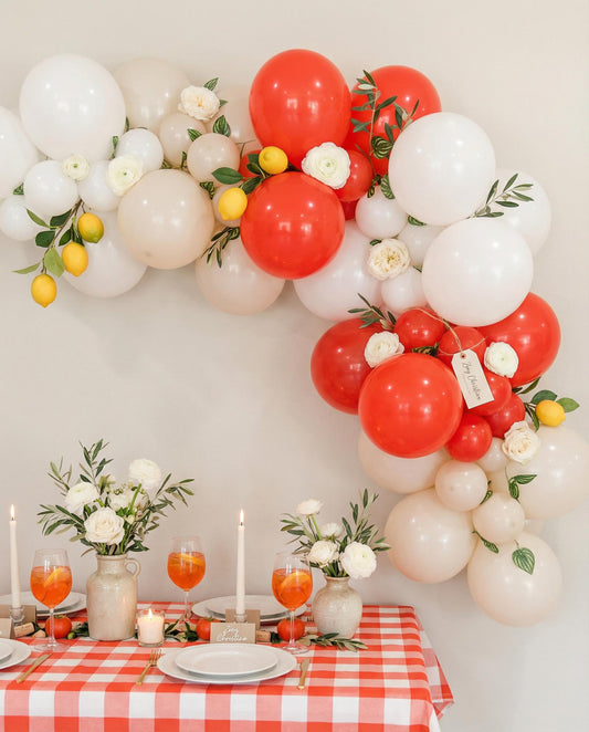 That’s Amore Tomato Balloon Garland: Italian Bridal Shower Balloon Arch