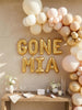 GONE MIA Bachelorette Party Balloons: Girls Trip Decor, Girls Weekend