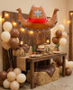 Cowboy Hat Foil Balloon: Western Party Decor, Sheriff Star Balloon