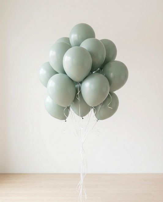 Sage Green Balloons: Dusk Balloon Pack, Boho Balloon Garland Kit, Sage Wedding Balloons
