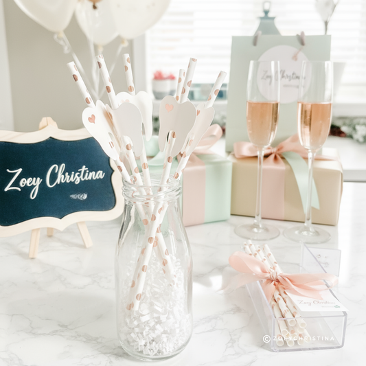 Tooth-Themed Paper Straws – Dentist & Dental Hygienist Party Supplies