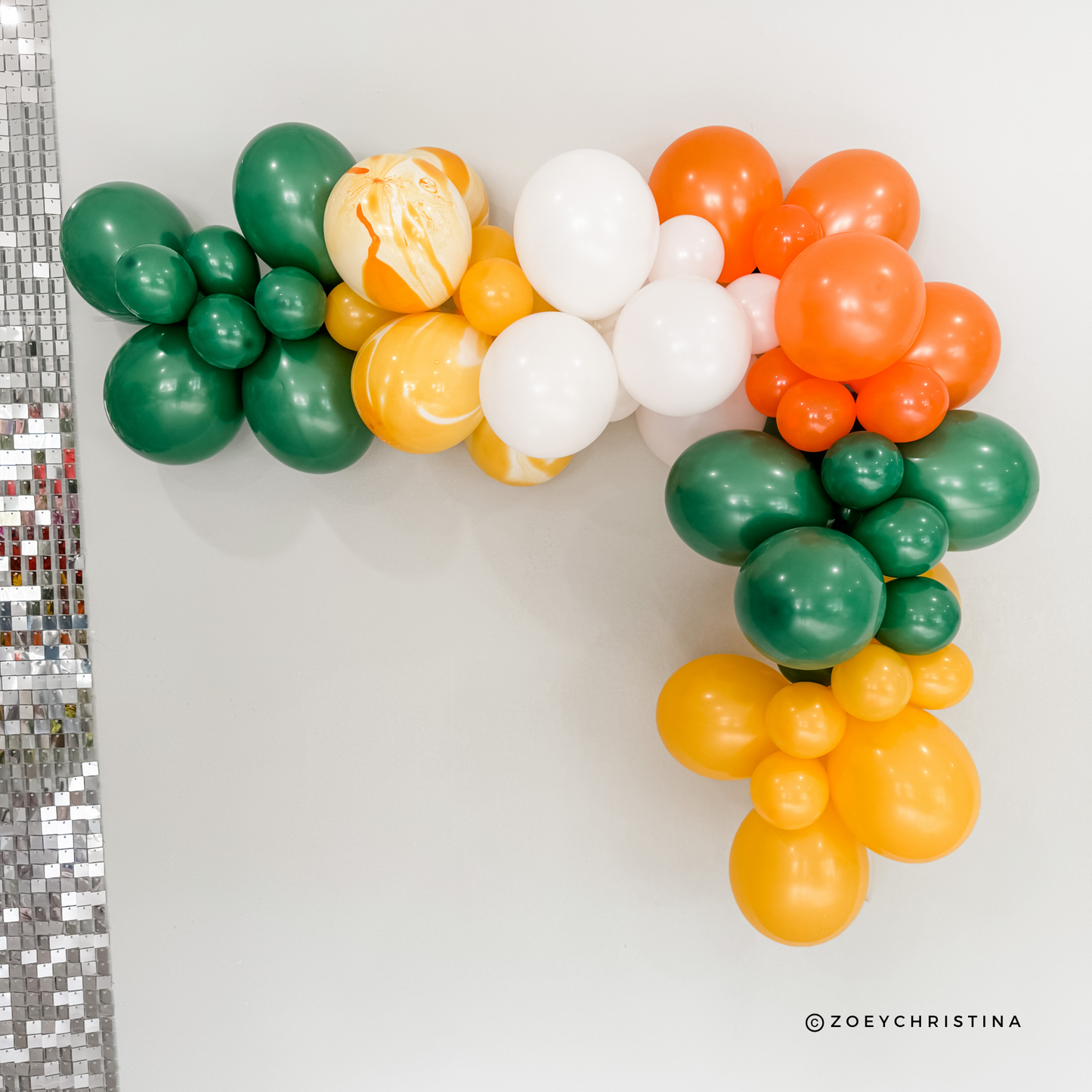 Tangerine Citrus Balloon Garland Kit – Orange & Green Party Decor | Fresh Fruit Theme