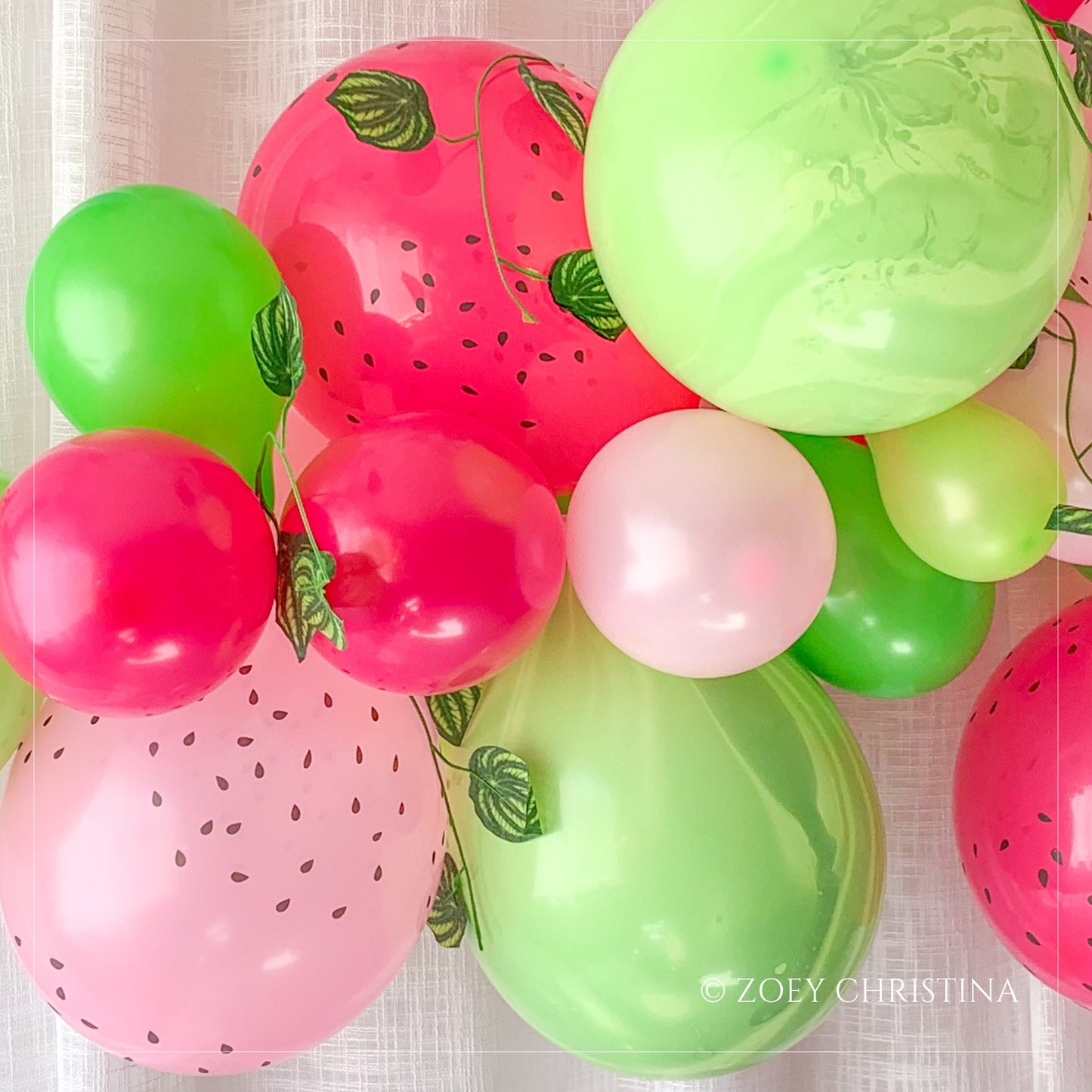 Sweet Slice Balloon Garland Kit – Watermelon-Themed Party Decor