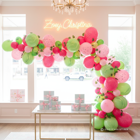 Sweet Slice Balloon Garland Kit β Watermelon-Themed Party Decor