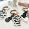 Dachshund Keychain – Beaded Wristlet for Dog Moms with Lip Gloss Holder & Tassel