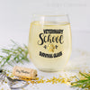Veterinary School Survival Glass – 18oz Stemless Wine Glass for Vet Students