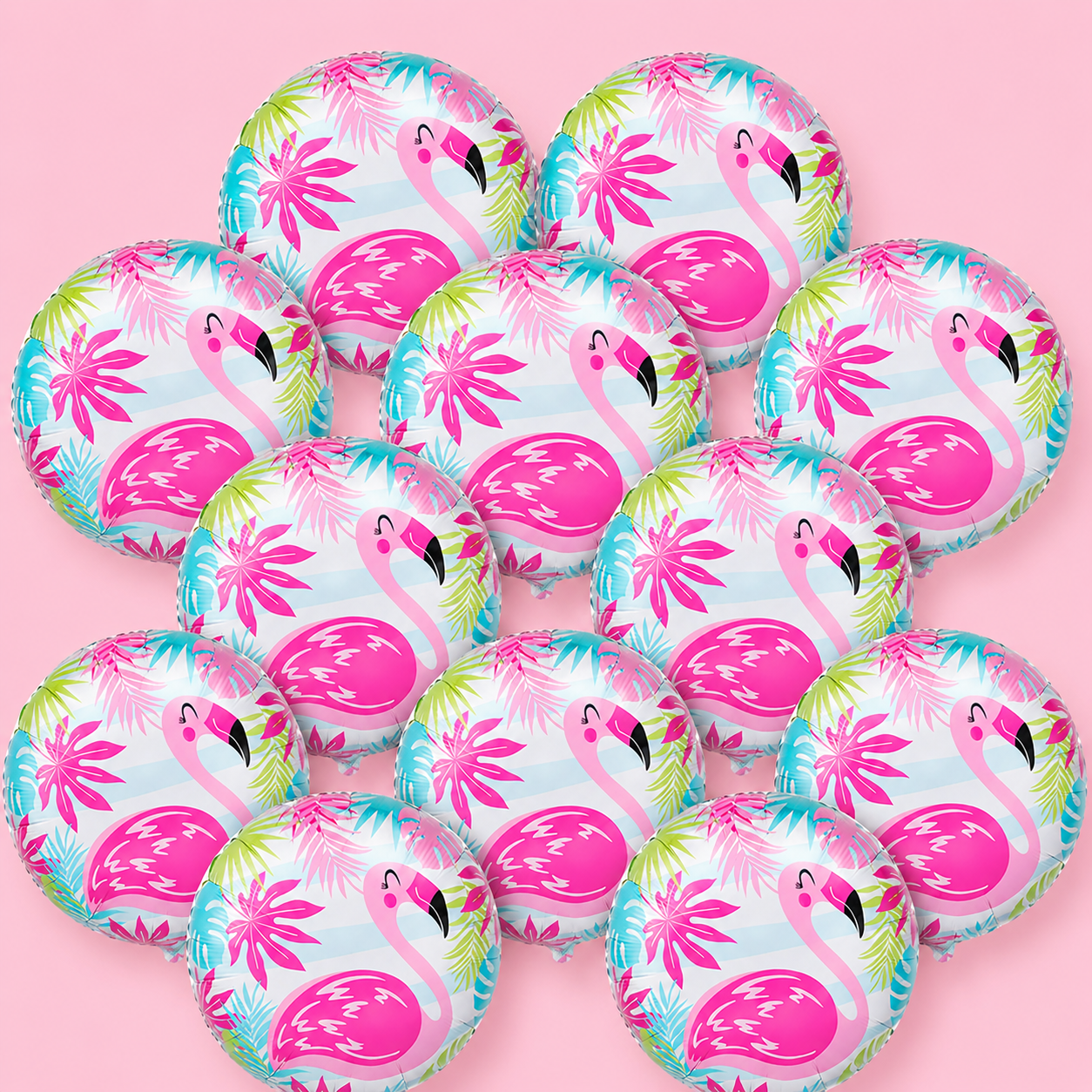 Pink Flamingo Balloon: Tropical Bachelorette Party Decor (18")