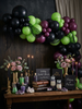 Haunted House Balloon Garland – Gothic & Eerie Halloween Party Supplies