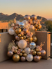 Desert Disco Balloon Garland Kit • Gold & Champagne Balloon Backdrop