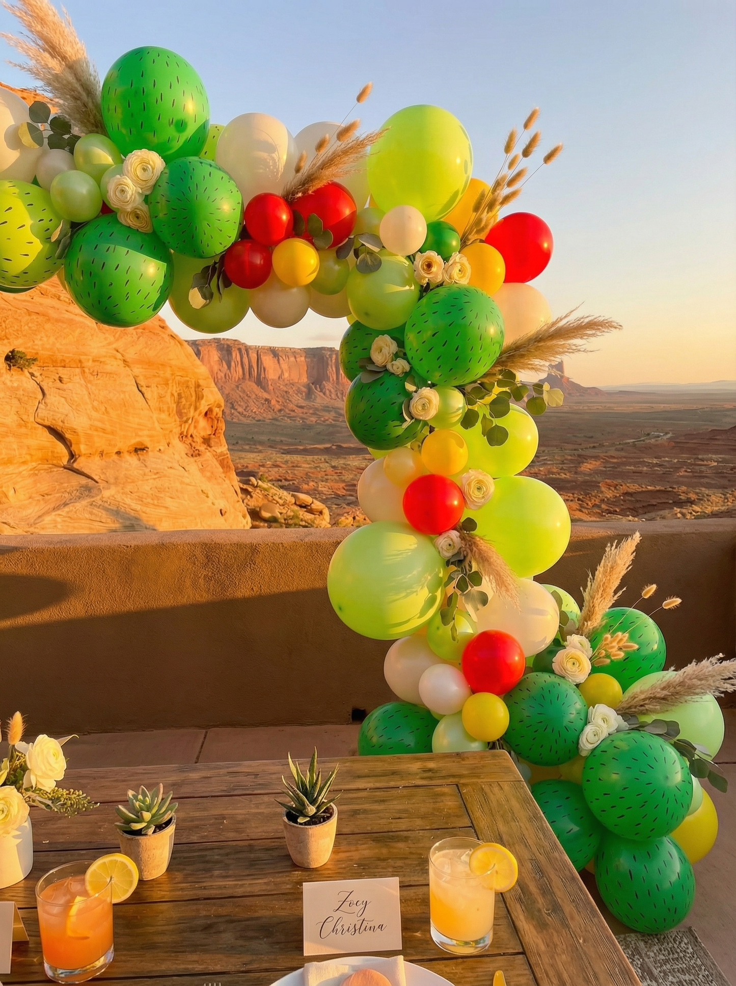 Desert Bloom Balloon Garland Kit – Cactus-Themed Green Party Decor