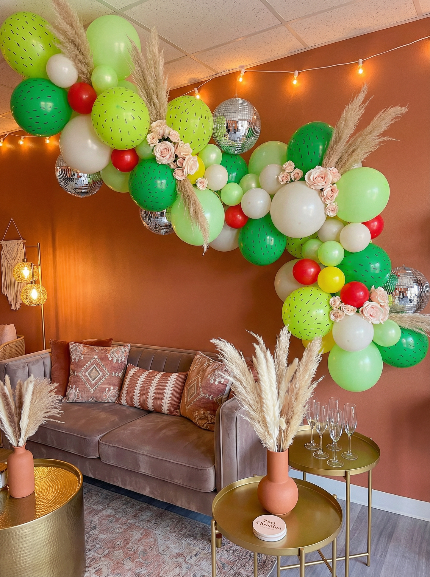 Desert Bloom Balloon Garland Kit – Cactus-Themed Green Party Decor