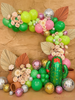 Cactus Blossom Balloon Garland Kit – Green & Pink Desert Party Decor