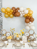 Honeycomb Delight Balloon Garland Kit – Deep Yellow, Brown & Sand Bee Party Decor