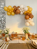 Honeycomb Delight Balloon Garland Kit – Deep Yellow, Brown & Sand Bee Party Decor