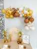 Honeycomb Delight Balloon Garland Kit – Deep Yellow, Brown & Sand Bee Party Decor