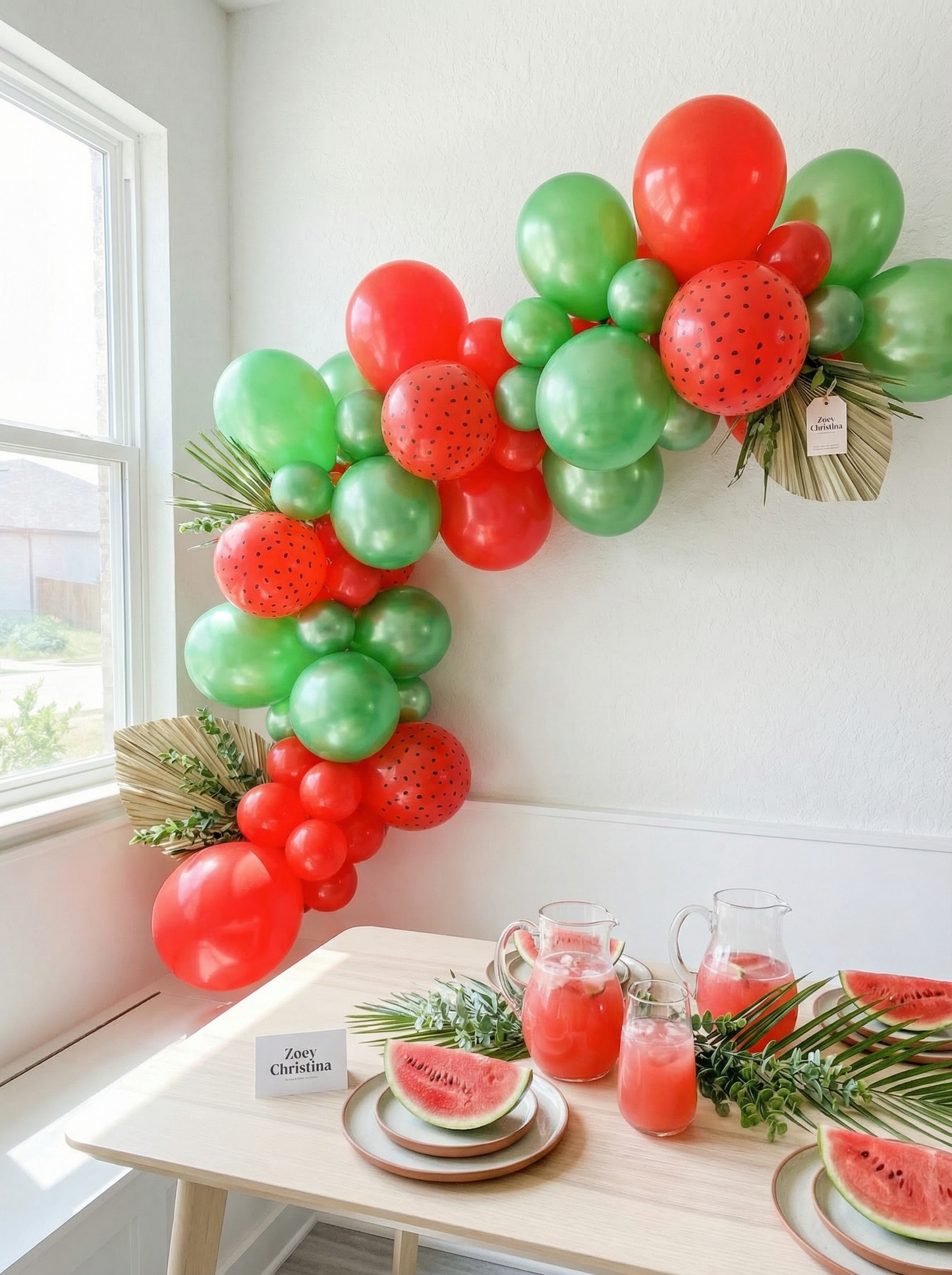 Juicy Watermelon Balloon Garland – Summer BBQ & Baby Shower Decor