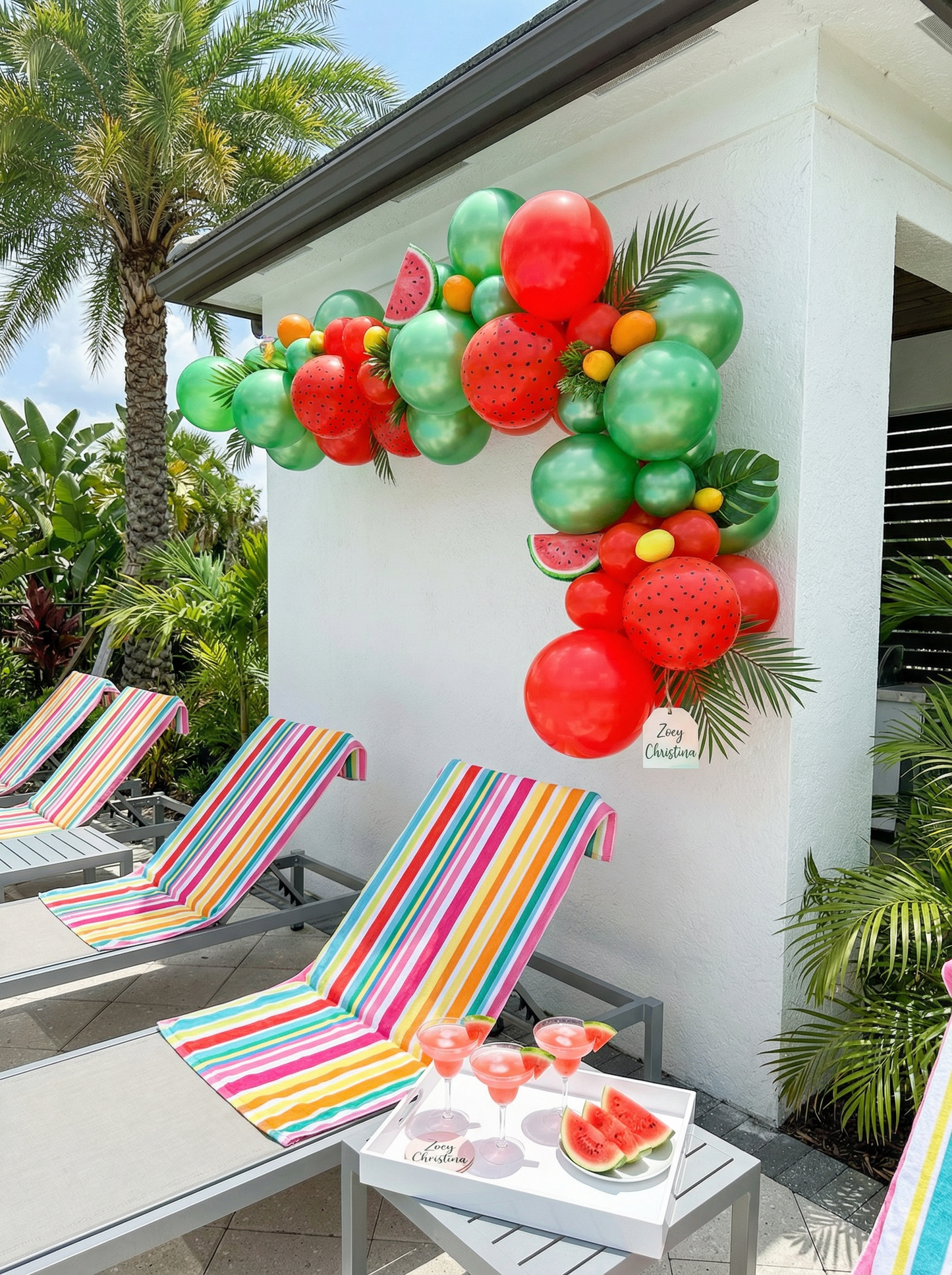 Juicy Watermelon Balloon Garland – Summer BBQ & Baby Shower Decor