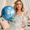 Last Toast Balloon – Blue Chrome or Confetti Clear | Bachelorette Party Balloon | Beachy Bach Decor | Ocean-Themed Bridal Party Balloons