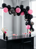Pink & Black Balloon Garland Kit – Gothic Glam Party Decor for Birthdays & Bachelorettes