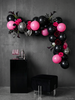 Pink & Black Balloon Garland Kit – Gothic Glam Party Decor for Birthdays & Bachelorettes