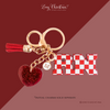 RN Nurse Keychain – Cute Registered Nurse Gift with Heart Charm & Tassel – Personalized Nurse Bag Tag – Nursing Graduation Gift