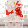 Love-Themed Balloon Garland – Romantic Pink & Red Party Decor for Valentine’s & Weddings