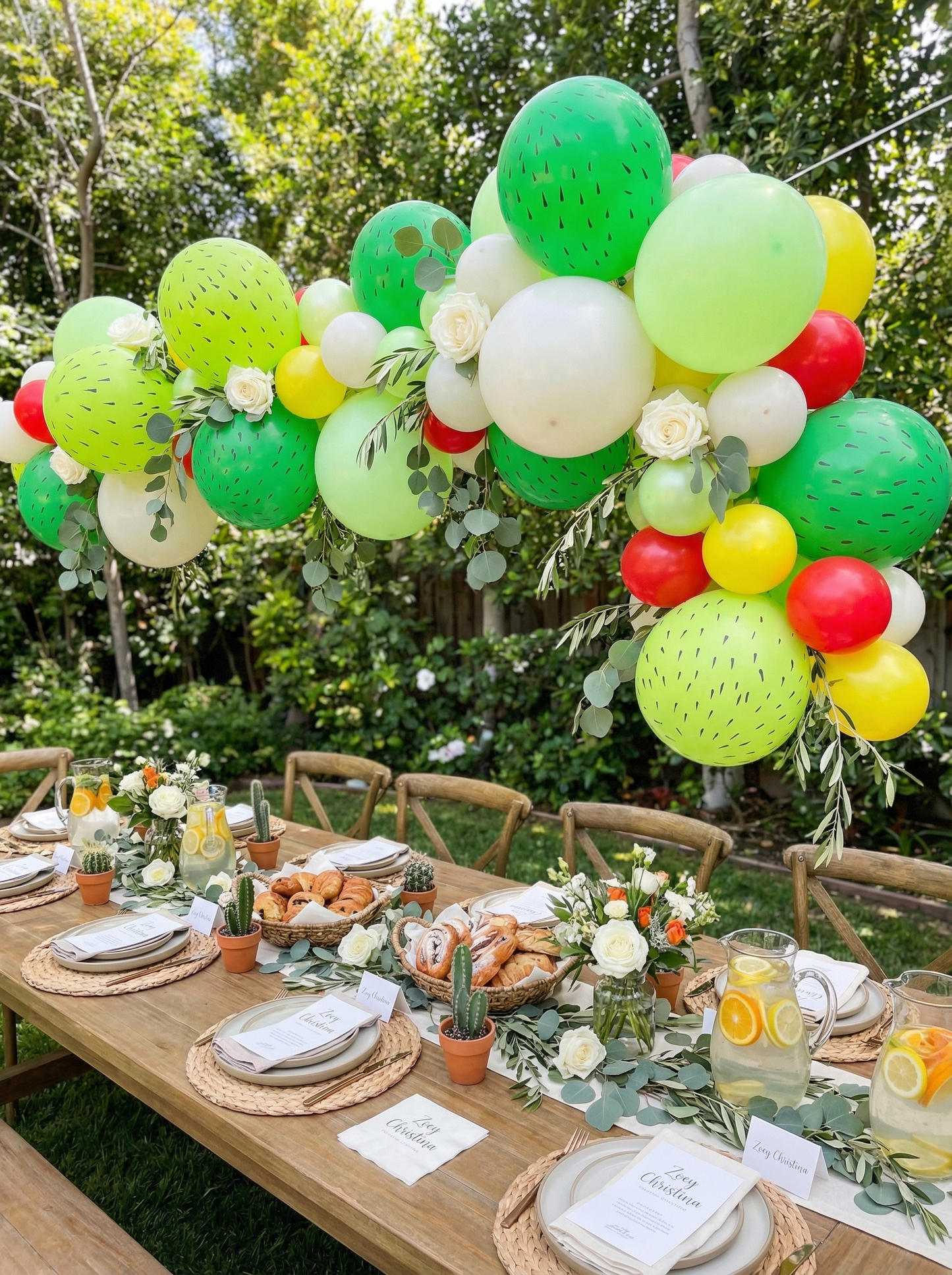 Desert Bloom Balloon Garland Kit – Cactus-Themed Green Party Decor