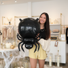 Black Foil Spider Balloon – Spooky Halloween Party Decoration