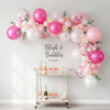 Blush Bubbles Balloon Garland Kit – Pink, White & Pearl Tones | Elegant Party Backdrop for Baby Showers, Birthdays & Bridal Events