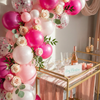 Blush Bubbles Balloon Garland Kit – Pink, White & Pearl Tones | Elegant Party Backdrop for Baby Showers, Birthdays & Bridal Events