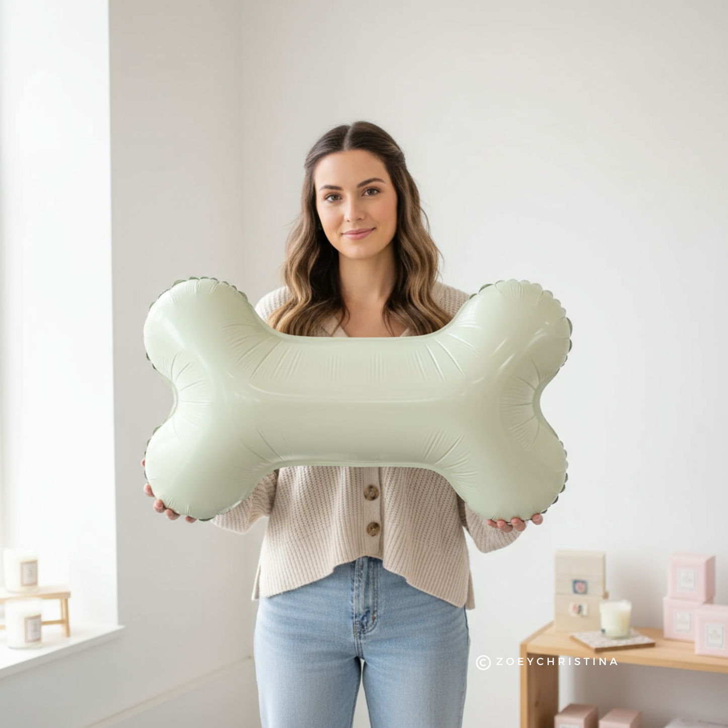 Dog Bone Foil Balloon – Pet Birthday & Puppy Pawty Decor