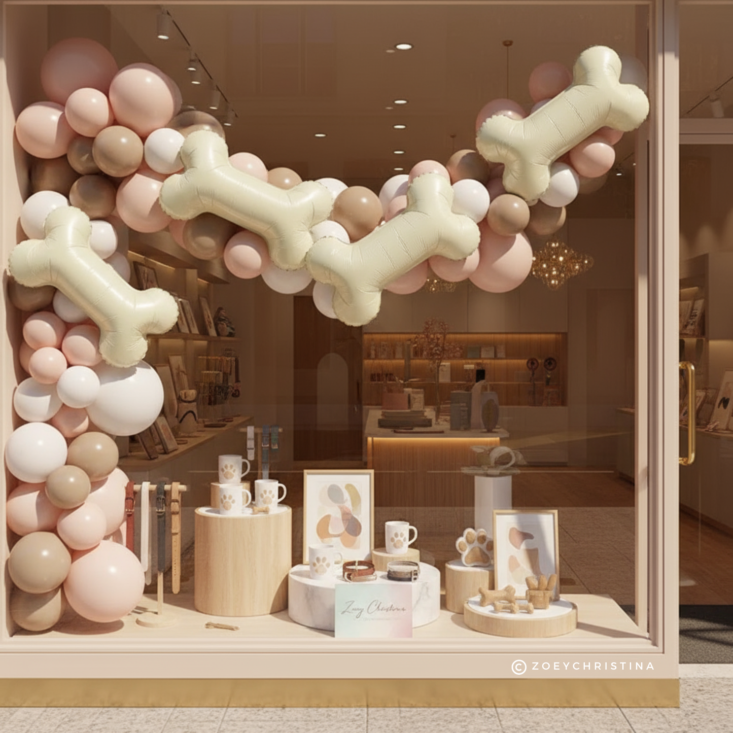 Dog Bone Foil Balloon – Pet Birthday & Puppy Pawty Decor