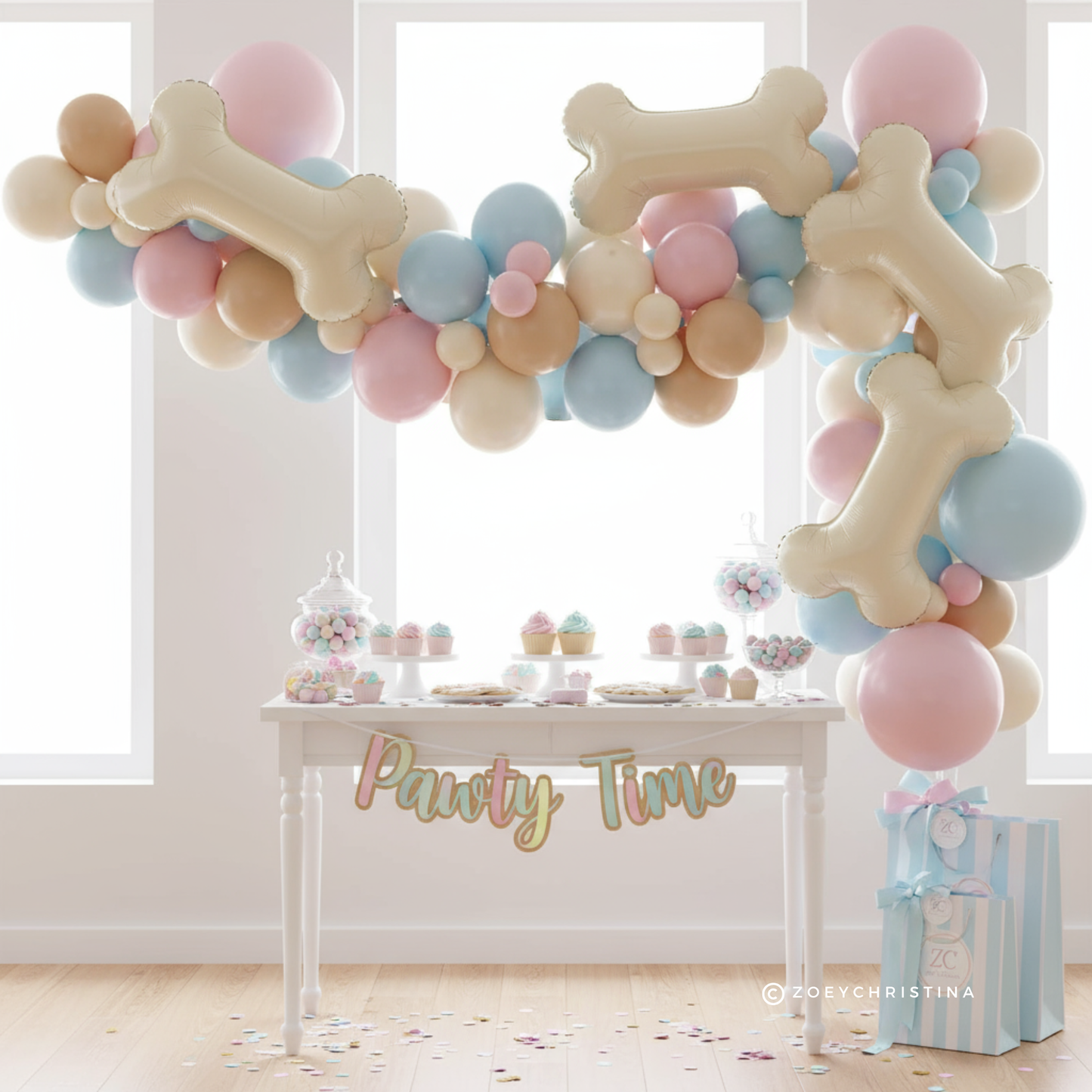 Dog Bone Foil Balloon – Pet Birthday & Puppy Pawty Decor