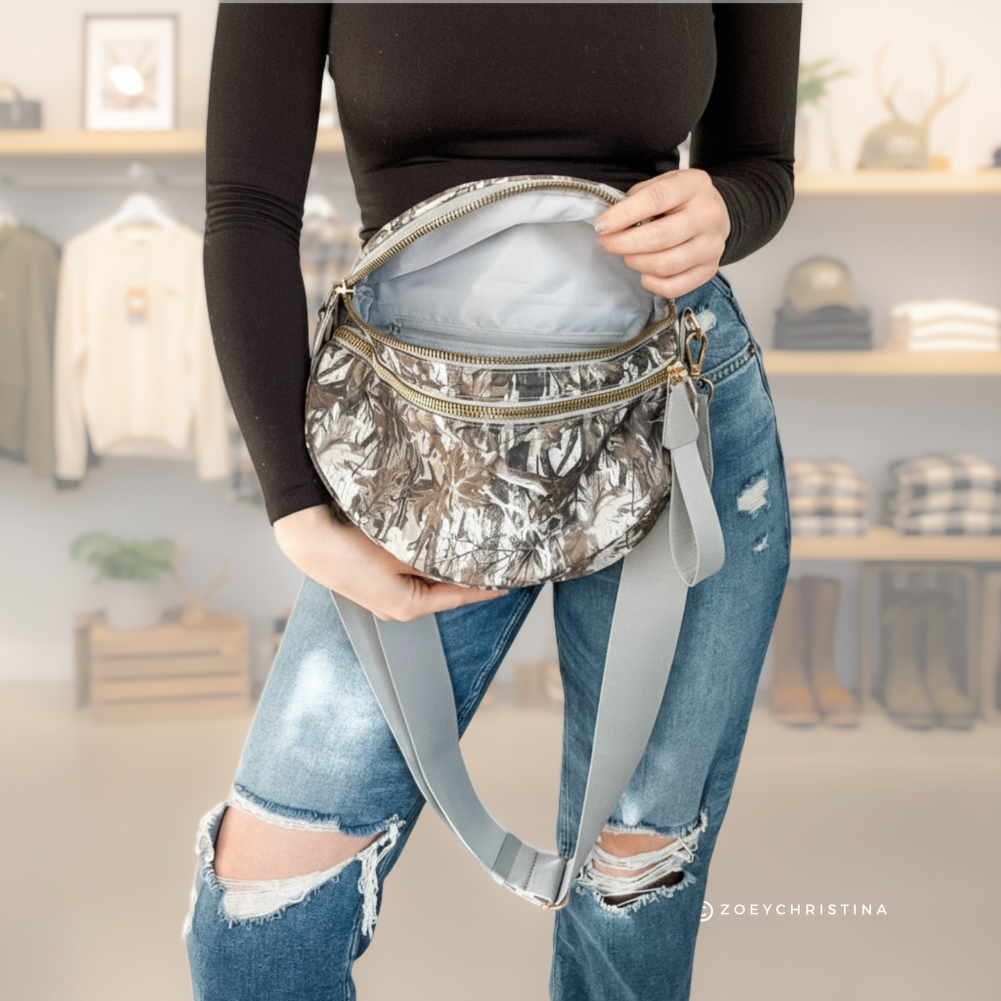 Chic & Spacious Checkered or Camo Crossbody Bag – 5 Glam Colors