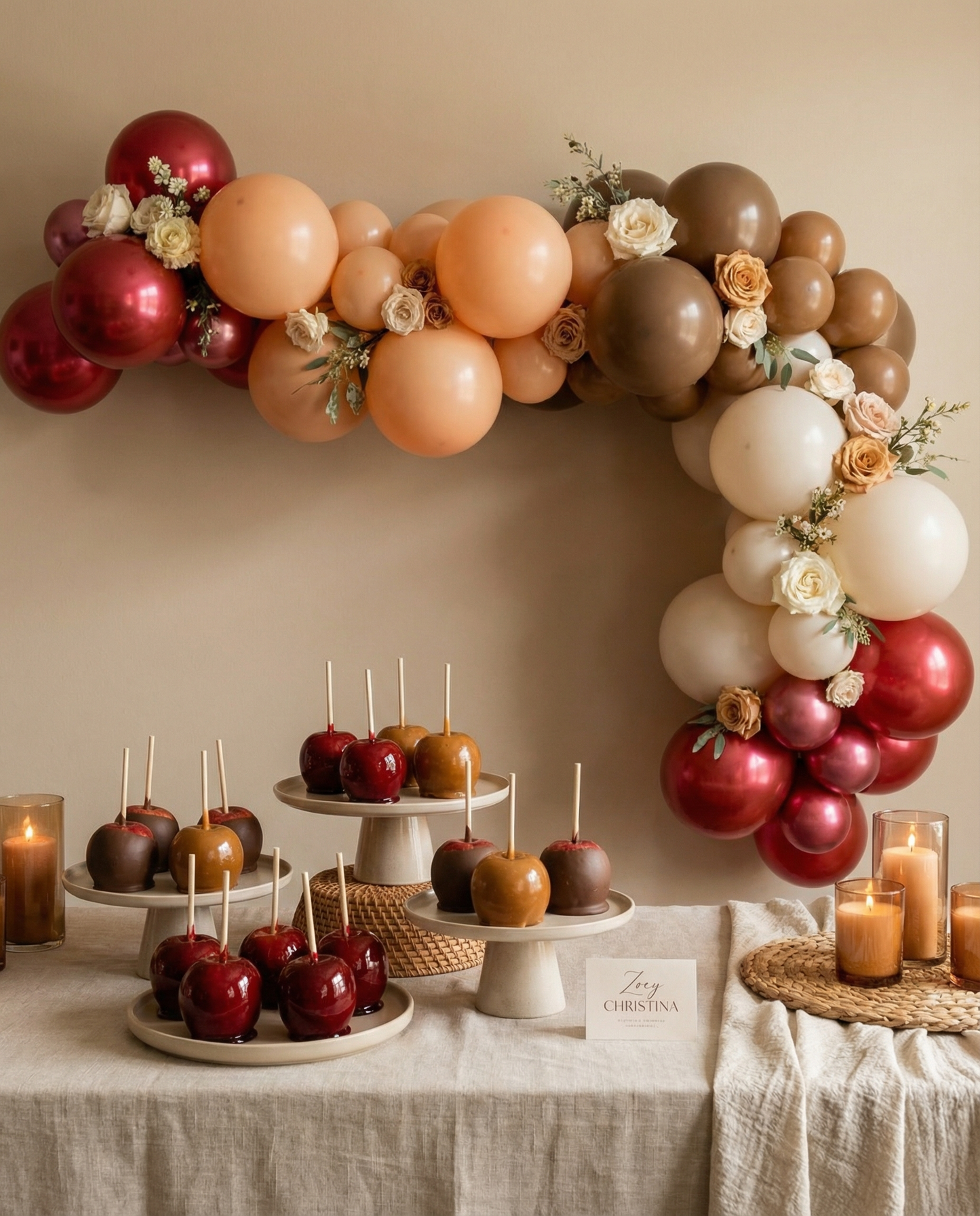 Candy Apple Balloon Garland Kit – Fall & Autumn Party Decor