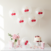 She's the Cherry on top Bridal Shower Pink Bow Coquette - Cherry Themed Balloon bouquet - for Bachelorette, Birthdays, Baby Showers