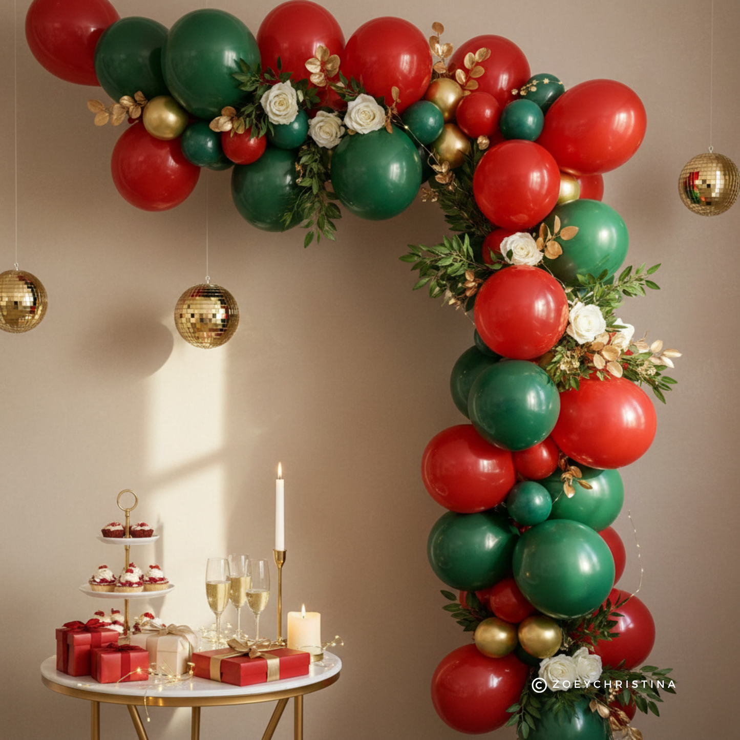 Christmas Balloon Garland – Santa-Themed & Holiday Party Supplies