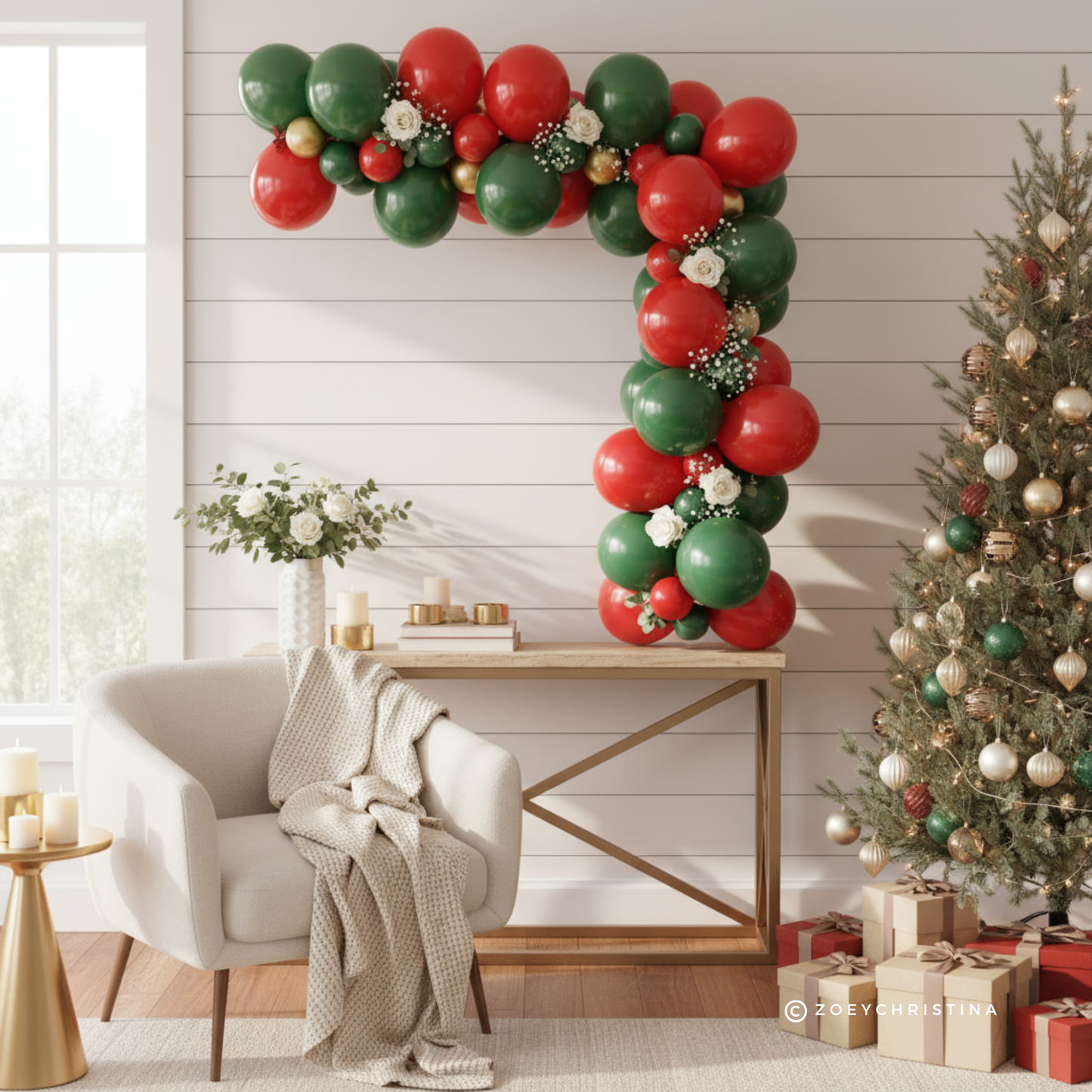 Christmas Balloon Garland – Santa-Themed & Holiday Party Supplies