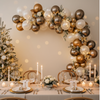 Luxury Holiday Balloon Garland – Champagne Gold & Winter Wedding Decor