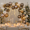 Luxury Holiday Balloon Garland – Champagne Gold & Winter Wedding Decor
