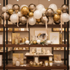 Luxury Holiday Balloon Garland – Champagne Gold & Winter Wedding Decor