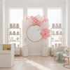 Pink Bow Balloon Garland – Pink & White Balloon Arch Kit for Elegant Parties
