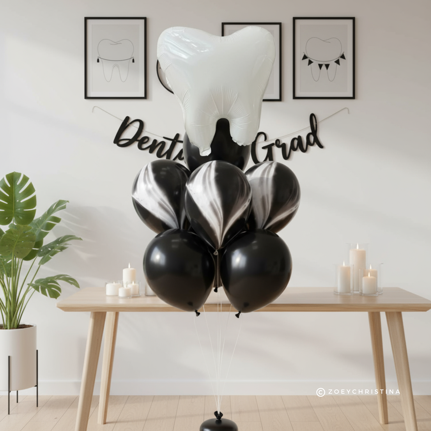 Tooth Balloon Set – Dental Student, Hygienist & Office Party Decor